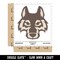 Wolf Head Waterproof Vinyl Phone Tablet Laptop Water Bottle Sticker Set - 5 Pack